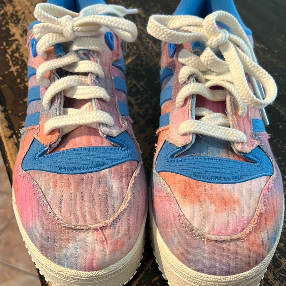 adidas Women's Sneakers - Pink and Blue - Picture 8 of 8